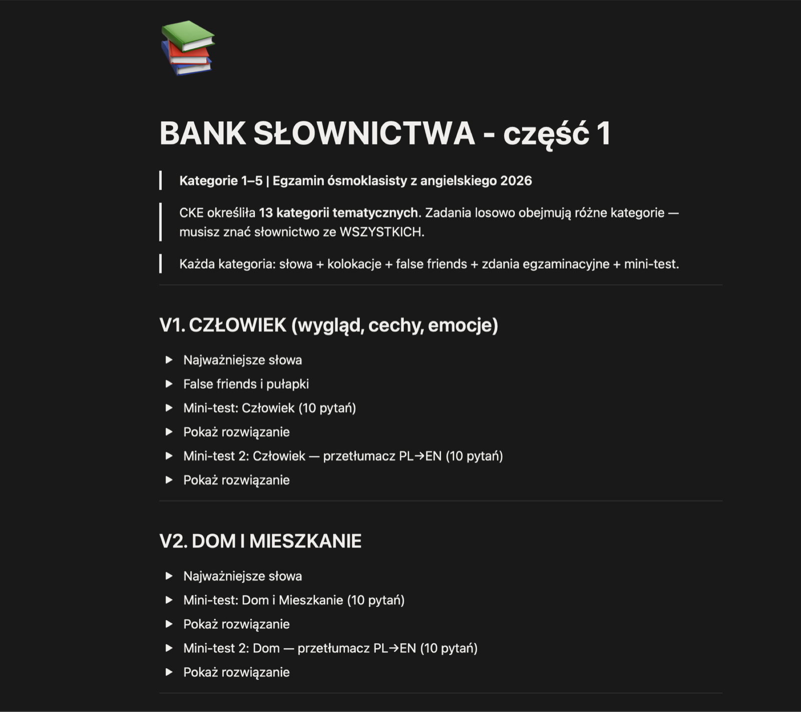 Każde słowo wraca w zadaniu, zanim zdążysz je zapomnieć.